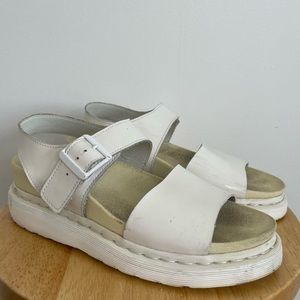 Dr. Marten White Sandals